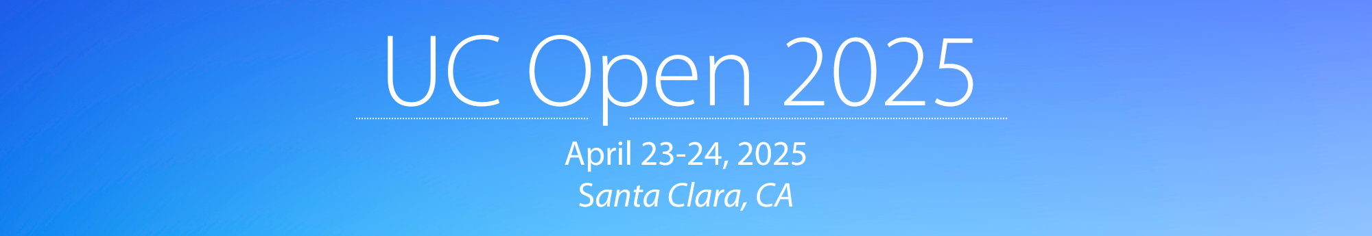 UC Open Banner